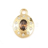 Brass Micro Pave Cubic Zirconia Pendants KK-Z151-16G-03-1
