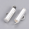 Brass Slide On End Clasp Tubes KK-Q747-11D-S-2