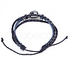 12 Constellation Leather Cord Bracelets BJEW-P240-E05-2