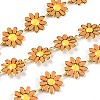 Golden Brass Enamel Link Chains CHC-H103-06D-G-1