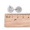 Non-Tarnish 304 Stainless Steel Charms STAS-Q201-T445-5S-4