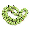 Handmade Bumpy Lampwork Beads Strands LAMP-T007-16B-01-3