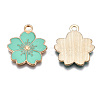 Alloy Enamel Pendants X-ENAM-S121-115F-2