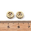 Brass Micro Pave Cubic Zirconia Beads KK-R216-10B-KCG01-3