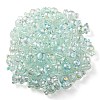 UV Plating Rainbow Iridescent Transparent Acrylic Bubble Beads OACR-C007-02D-3