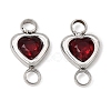 304 Stainless Steel Rhinestone Connector Charms RB-CBA3E99-01P-1