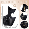 Bust Shaped Resin Necklace Display Stands NDIS-WH0003-017-3