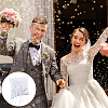 Squre with Bowknot Polyester Wedding Finger Ring Display Pillow DIY-WH0899-722-6