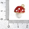 Brass Enamel Pendants KK-Z123-16G-3