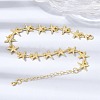 Brass Link Chain Bracelets for Women BJEW-D457-02G-3