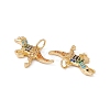 Rack Plating Brass Micro Pave Colorful Cubic Zirconia Pendants ZIRC-C040-48E-G-3