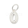 Number Series 925 Sterling Silver Charms STER-Q002-01A-1
