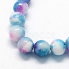 Natural Dyed Persian Jade Gemstone Bead Strands X-G-R271-6mm-XP19-2