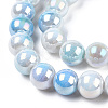 Electroplated Glass Beads Strands X-GLAA-C023-01H-3