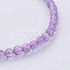 Natural Amethyst Beaded Stretch Bracelets BJEW-JB02459-09-2