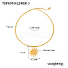 Spiral Sun 304 Stainless Steel Pendant Necklaces for Women FS-WGBDE1B-02-1
