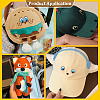 20 Pairs Polyester Cloth Self-adhesive Patches DIY-PH0038-19B-5