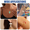 40Pcs 4 Styles Alloy Enamel Connector Charms ENAM-BC0001-08-7