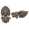 1Pc Tibetan Style Brass Shackle Clasps KK-NB0003-67A-1