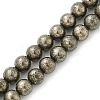 Natural Pyrite Beads Strands G-A250-A01-02-1