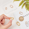 6Pcs 3 Style Brass Spring Gate Rings FIND-PH0008-41-3