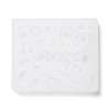 Line & Flat Round & Heart & Star & Flower & Moon Filling Silicone Molds X-DIY-M029-08-4
