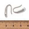 Rack Plating Brass Micro Pave Clear Cubic Zirconia Earring Hooks KK-A231-11P-3
