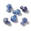 Dyed & Heated Natural Blue Aventurine GuaSha Stone G-A205-26D-1
