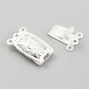304 Stainless Steel Box Clasps STAS-H151-14S-4