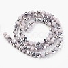 Electroplate Opaque Glass Beads Strands EGLA-A034-P6mm-M10-2