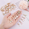 50Pcs Alloy Enamel Pendant Decorations HJEW-SC0001-24-3