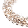 Electroplate Transparent Glass Beads Strands EGLA-A035-T6mm-A22-3