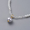 Glass Pearl Beads Pendants Necklaces NJEW-JN02564-3
