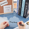 6Pcs Christmas Tree & Star & Cloud Acrylic Board TACR-GA0001-03-5