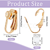 40Pcs 304 Stainless Steel Clip-on Earring Findings STAS-SP0001-23G-2