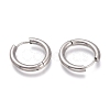 Tarnish Resistant 201 Stainless Steel Huggie Hoop Earrings EJEW-L256-05D-P-2