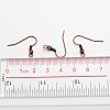 Earring Jewelry Findings Red Copper Iron Earring Hooks X-E135-NFR-4