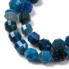 Natural Banded Agate(Dyed & Heated) Beads Strands G-C171-D01-01-4