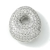 Rack Plating Brass Cubic Zirconia Pendants KK-S378-02P-O-1