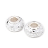 Opaque Resin Rondelle European Beads RESI-Z046-03A-2