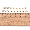 Brass Curb Chain Extender KK-T069-35C-3