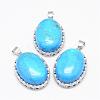Synthetic Turquoise Pendants G-D851-07-1
