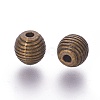 Tibetan Style Alloy Beehive Beads LS-PALLOY-6662-AB-NR-2