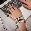 10Pcs 10 Style Handmade Polymer Clay Heishi Beaded Stretch Bracelets Set with Heart BJEW-SW00036-05-5