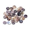 Flat Round Natural Akoya Shell Beads SHEL-N034-11-2