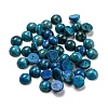 Natural Blue Agate Dyed Cabochons G-H309-03-48-1