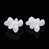 Opaque Acrylic with Glitter Powder Beads X-SACR-G024-05-3