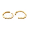 Clear Cubic Zirconia Hoop Earrings EJEW-F302-02G-3