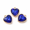 Faceted Glass Rhinestone Pendants GLAA-I051-B17-2