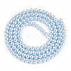 Baking Paint Pearlized Glass Pearl Bead Strands HY-N002-3mm-A05-3
